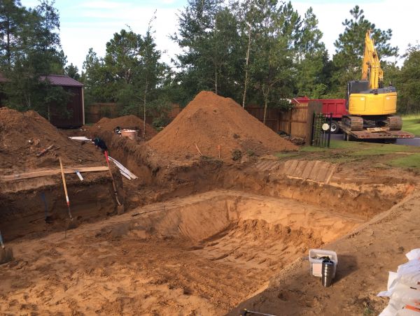 Pool Site Excavation in Camarillo